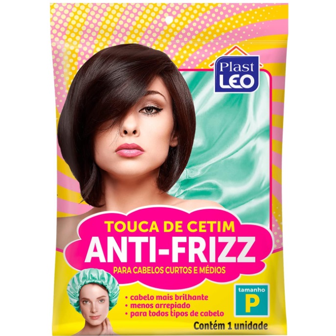 Touca De Cetim Antifrizz Plast-Léo P, sortida com 1 unidade