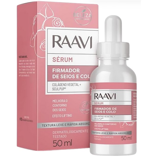 serum firmador para seios e colo raavi 30ml