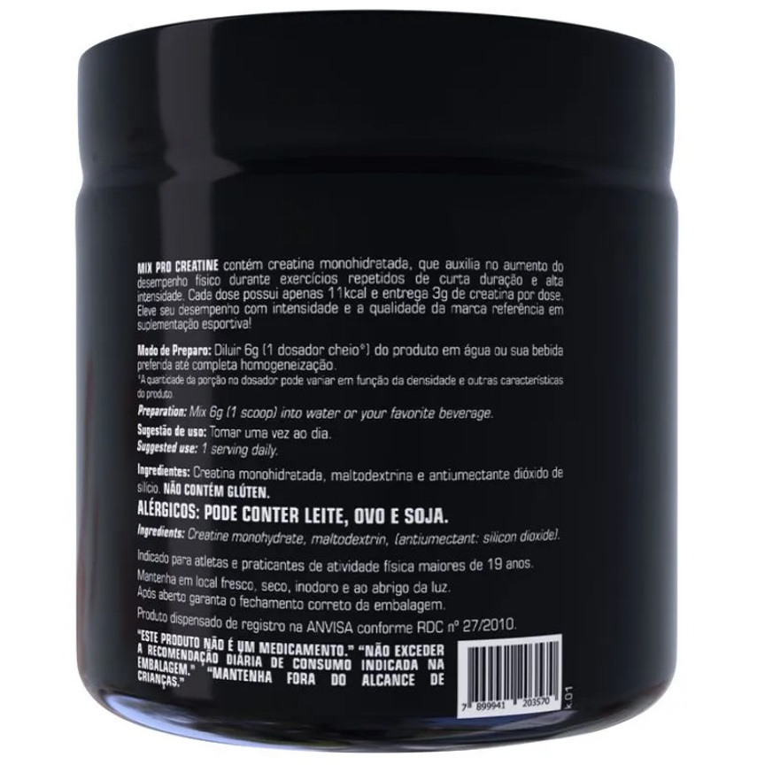 Mix Pro Creatine Probiótica pote com 300g